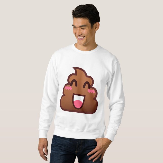 kawaii poop emojis manar sweatshirt (Hel framsida)