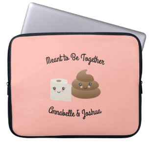 Kawaii Poop & flickvängåva för TP (toalettpapper) Laptop Fodral