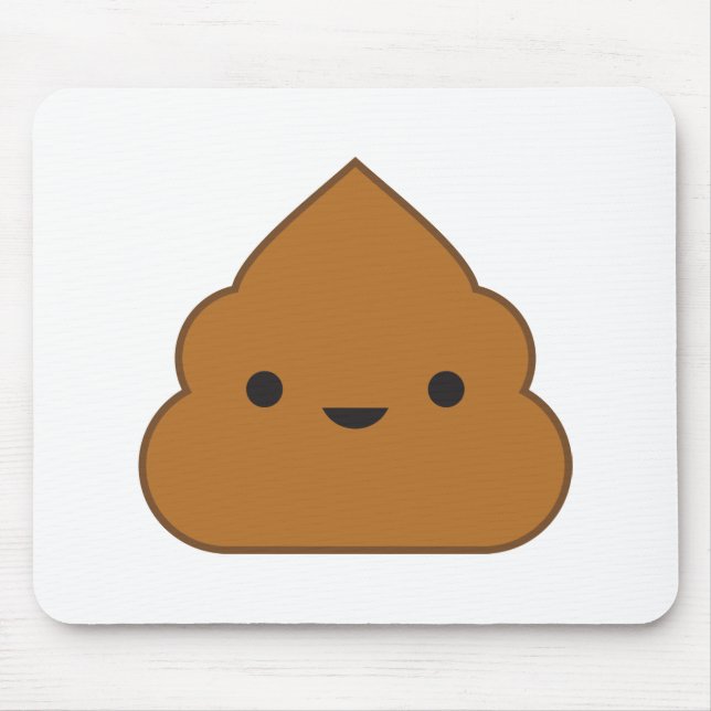 Kawaii Poop Mousepad Musmatta (Framsidan)