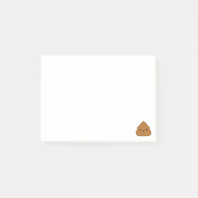 Kawaii Poop som Posta-det noterar Post-it Block (Framsida)