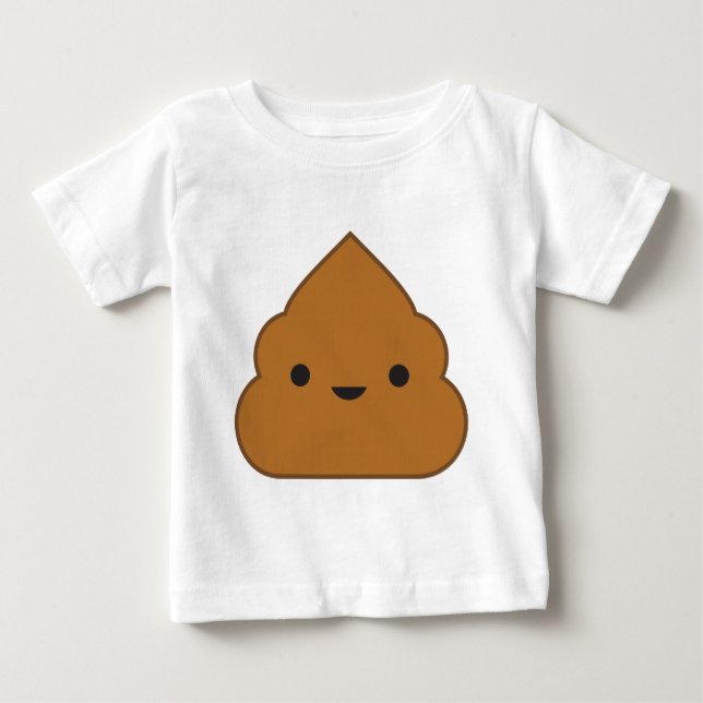 Kawaii Poop Tee Shirt (Framsida)