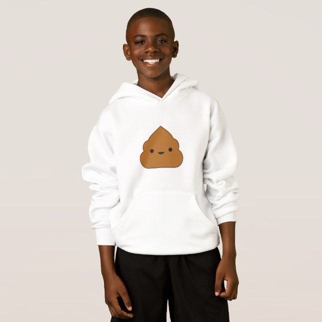 Kawaii Poop Tee Shirt (Hel framsida)