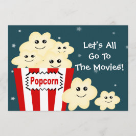 Kawaii Popcorn Movie, Temaparty Inbjudningar