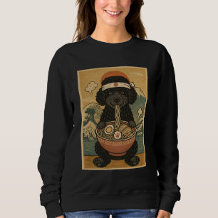 Kawaii Portugisisk Vattenhund Japanska Ramen Nudla T Shirt