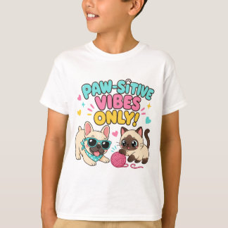 Kawaii Positiva Känslor Husdjursälskare T-Shirt