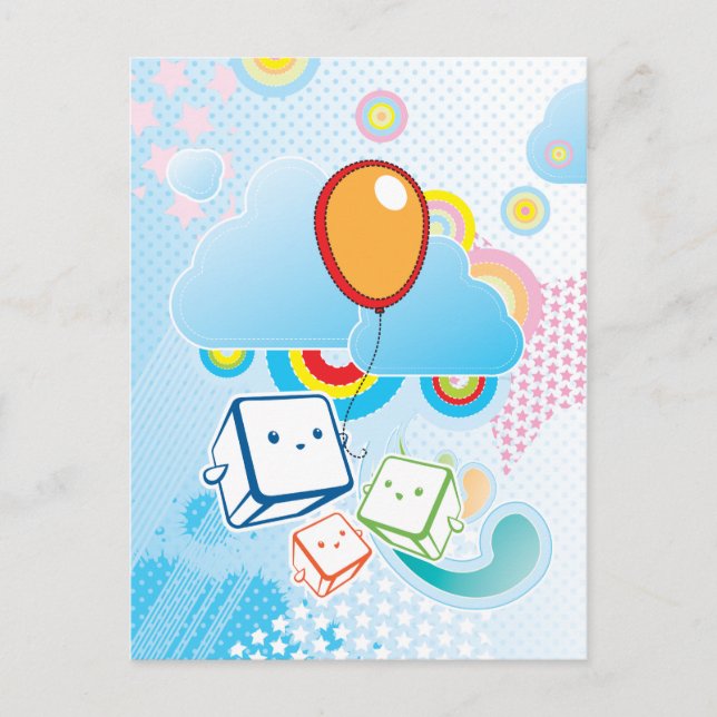 Kawaii Postcard Vykort (Framsida)