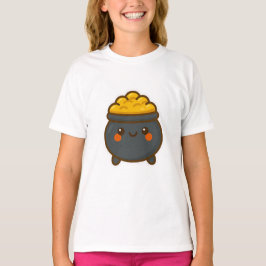 Kawaii Pot från Guld T Shirt