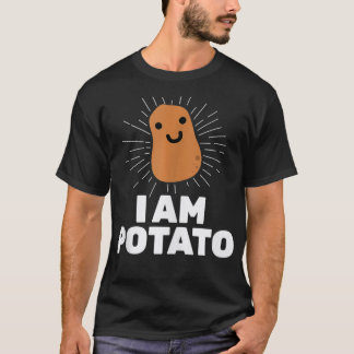 Kawaii Potato I Am Potato Funny Potato T Shirt