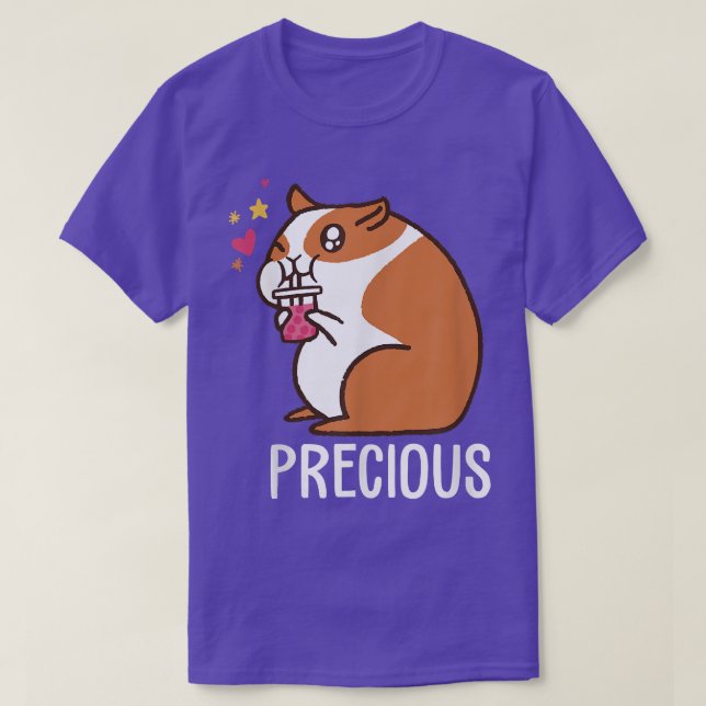 Kawaii Precious tecknad hamster- drickbubblan i T Shirt (Design framsida)