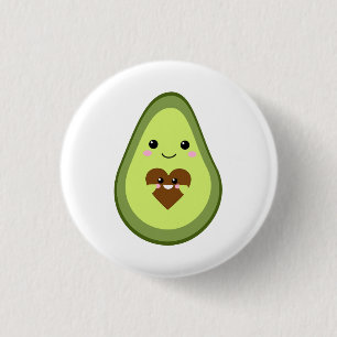 Kawaii Pregnant Avocado Cute Mamma Moderskap Baby Knapp