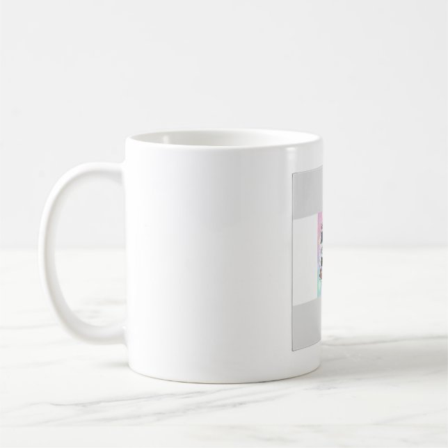 Kawaii Programmer Flicka Mugg | KOD ÄR KÄRLEK | Sö (Vänster)