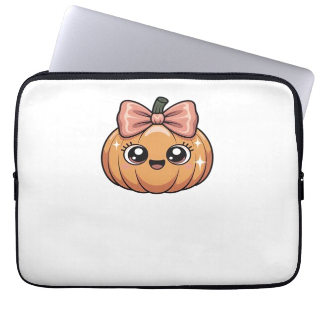 kawaii pumpkin Classic T-Shirt Laptop Fodral (Framsidan)