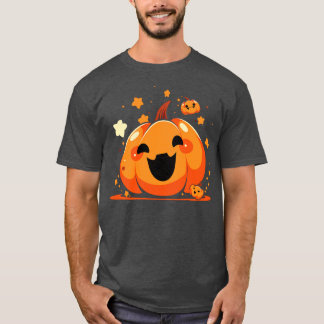 Kawaii Pumpkin Manar Kids Women Halloween 7 T Shirt