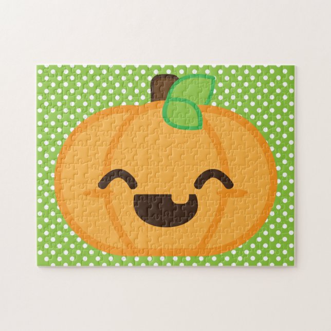 Kawaii Pumpkin Puzzle Pussel (Horisontell)