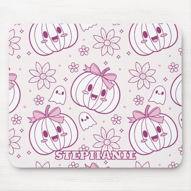 Kawaii Pumpkins, Spöken & Flowers Musmatta (Framsidan)