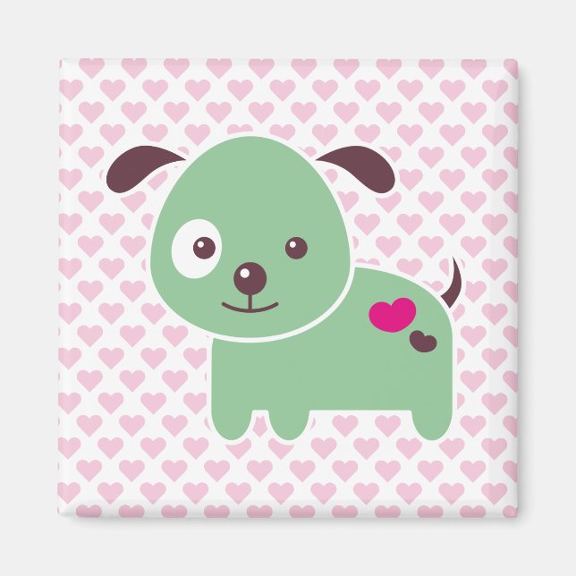Kawaii puppy magnet (Framsidan)