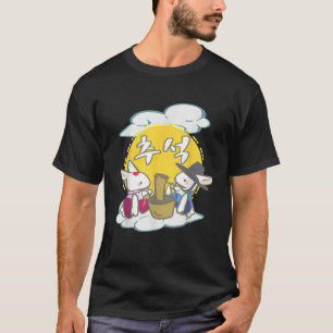Kawaii Rabbits Pounds koreansk Chuseok Anime Gift  T Shirt