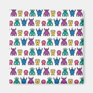 Kawaii Rainbow Alien Monsters Mönster Magnet