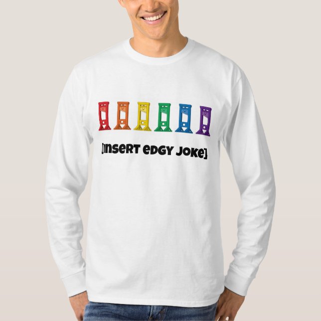 Kawaii Rainbow Guillotine Långärmad shirt T Shirt (Framsida)