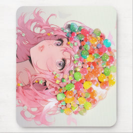 Kawaii Rainbow Pastel Candy Mushroom Anime Girl Musmatta