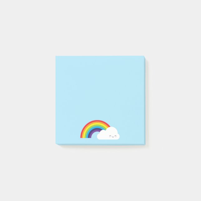 Kawaii Rainbow Post-it Block (Framsida)
