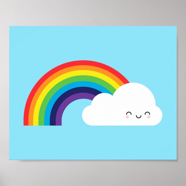 Kawaii Rainbow Poster (Framsidan)