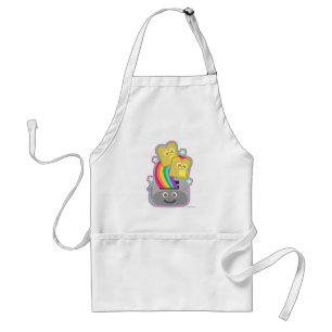 Kawaii Rainbow Toast Förkläde