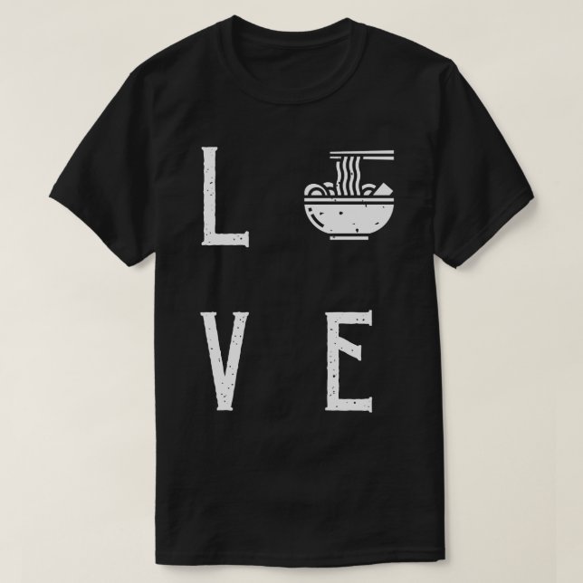 Kawaii Ramen Älskare T Shirt (Design framsida)