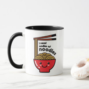 Kawaii Ramen Bowl och Chopstick Mugg