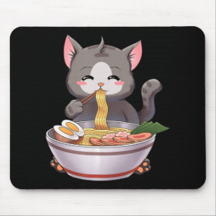 Kawaii Ramen Cat Anime Japansk livsmedelsgift Kids Musmatta