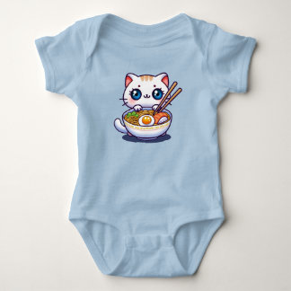 Kawaii Ramen Cat T Shirt