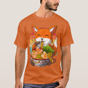 Kawaii Ramen Fo, Japanska Neko Noodle Funny Anime T Shirt