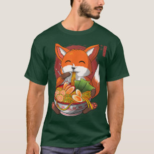 Kawaii Ramen Fo, Japanska Neko Noodle Funny Anime T Shirt