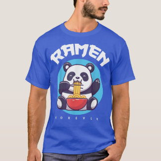 Kawaii Ramen Japansk Anime Noodles Cute Panda Noo T Shirt