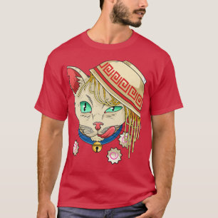 Kawaii Ramen Japansk Noodles Bowl Ramen Cat T Shirt