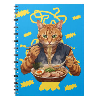 Kawaii Ramen Katt Estetik – Japansk Popkonst Anteckningsbok