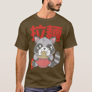Kawaii Ramen Racoon - Otaku Anime Manga 753 T Shirt