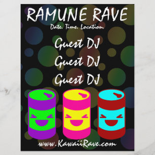 Kawaii Ramune Rave Anpassad Flyer