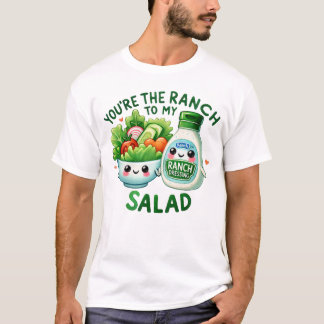 Kawaii Ranch Dressing and Salad Art T Shirt
