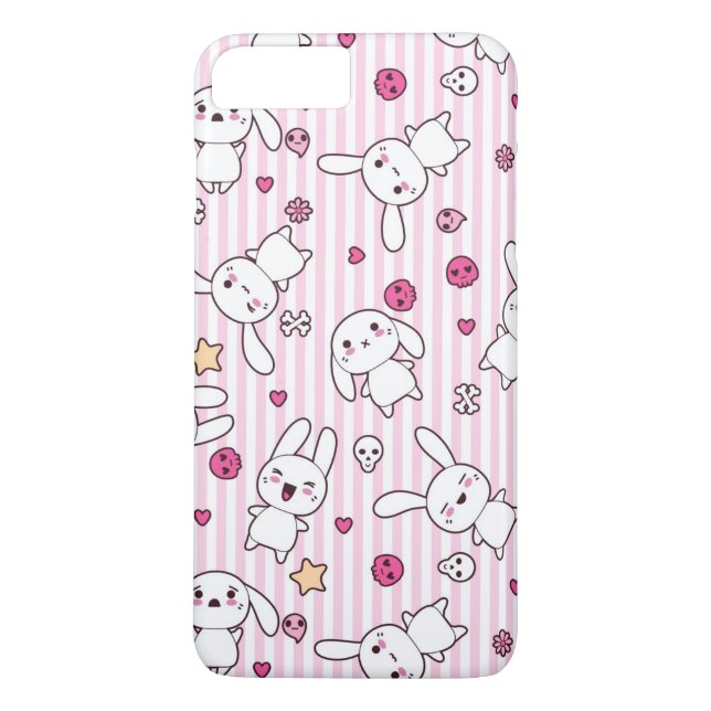 kawaii rand mönster Case-Mate iPhone skal (Baksida)