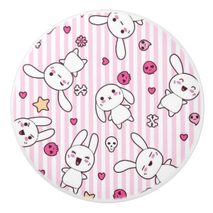kawaii rand mönster knopp