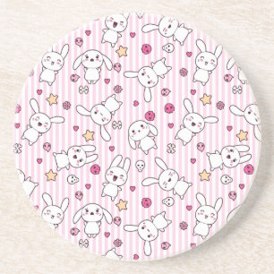 kawaii rand mönster underlägg sandsten