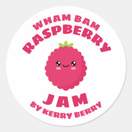 Kawaii Raspberry Sylt Runt Klistermärke