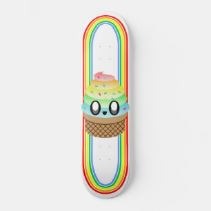 Kawaii Rave Ice Cream Cone Mini Skateboard Bräda 18,5 Cm