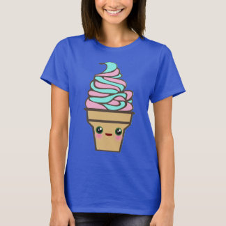 Kawaii Rave Ice Cream Cone Rainbow Tie Dye Tee