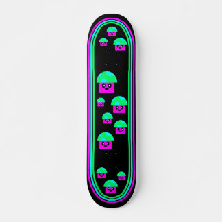 Kawaii Rave Neon MushRums Skateboard Bräda 19,5 Cm