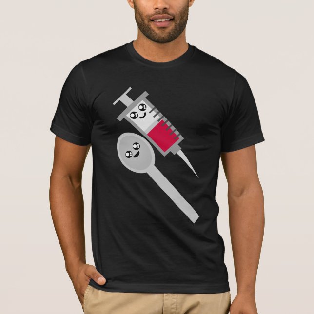 Kawaii Rave Syringe Nål Shot & Spoon Tröja (Framsida)