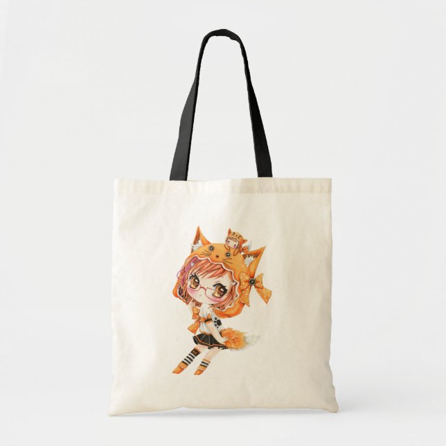 Kawaii rävflicka tygkasse (Framsidan)