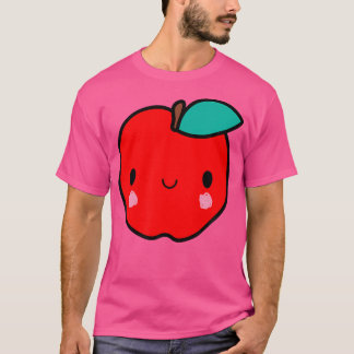 Kawaii Red Apple För barn Unisex Stil Boys och Gi T Shirt