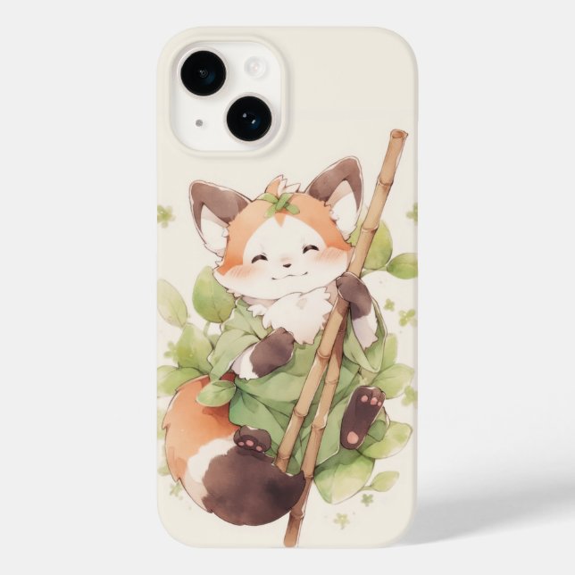Kawaii Red Panda Hold Stick (Baksida)